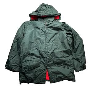 Vintage 60s Lee Union Made Norpole Pepperell Jacket Mens XL Green Hood Lined